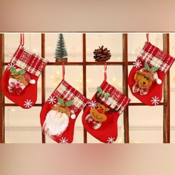 FLEECE SMALL CHRISTMAS STOCKING MIX N MATCH 2/$10 - Picture 1 of 5